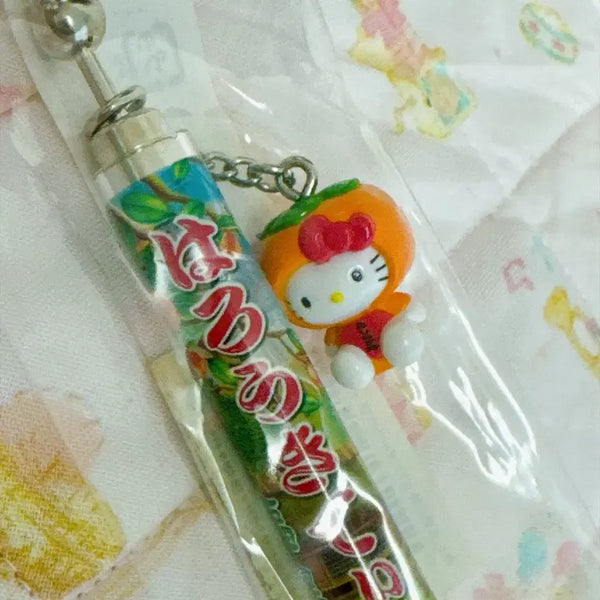 [BUNJANG] Fukushima Limited Persimmon Kitty Strap Ballpoint Pen / 후쿠시마 한정 떫은 감 키티 스트랩 볼펜 / 킽스 고전키티 당지키티