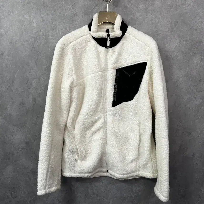[BUNJANG] Salewa Fleece Jacket White Size S / 살레와 플리스 자켓 화이트 S