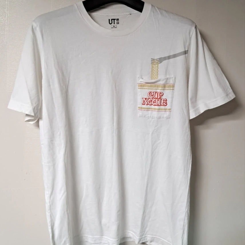 [BUNJANG] Uniqlo Cup Ramen Graphic T-Shirt XL / 유니클로 컵라면 반팔티 XL