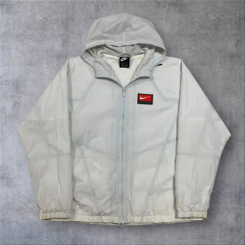 [BUNJANG] Nike Box Patch Logo Mélange Windbreaker XL / 나이키 박스 패치 로고 멜란지 바람막이