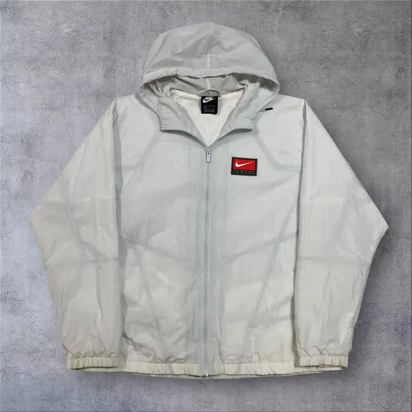 [BUNJANG] Nike Box Patch Logo Mélange Windbreaker XL / 나이키 박스 패치 로고 멜란지 바람막이