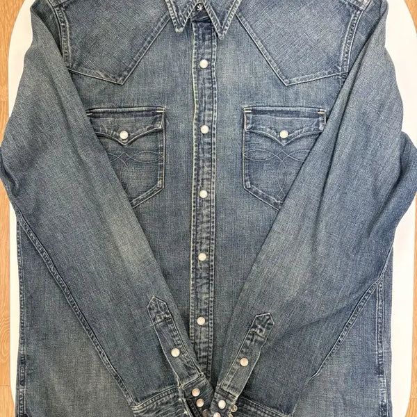 [BUNJANG] RRL Western Denim Shirt L / RRL 웨스턴 데님 셔츠 L