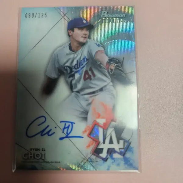 [BUNJANG] Dodgers Choi Hyun-il 125-Limited Baumann Sterling Auto Card / 다저스)최현일 125장 한정 바우만 스털링 오토 카드