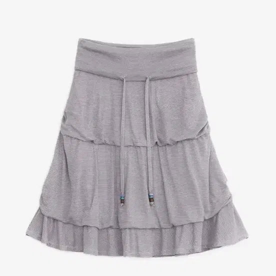 [BUNJANG] hug yourskin Stripe Midi Skirt Purple / 허그유어스킨 스트라이프 미디 스커트 퍼플