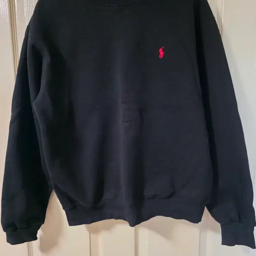[BUNJANG] Polo Ralph Lauren Fleece Sweatshirt Black L / 폴로 랄프로렌 기모 맨투맨 블랙L