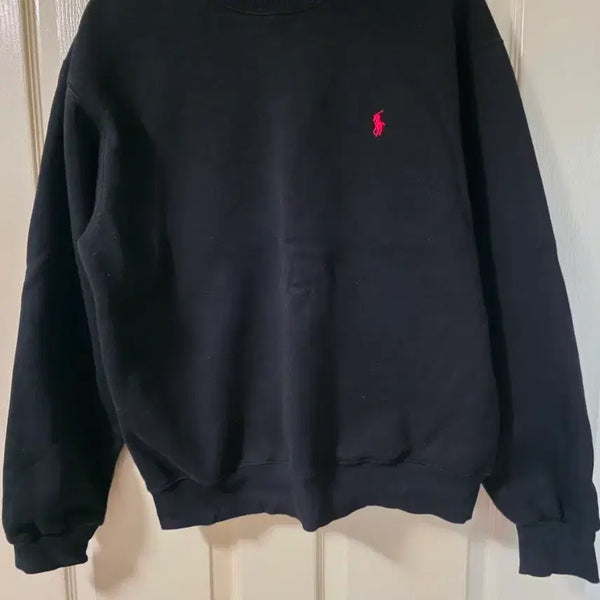 [BUNJANG] Polo Ralph Lauren Fleece Sweatshirt Black L / 폴로 랄프로렌 기모 맨투맨 블랙L