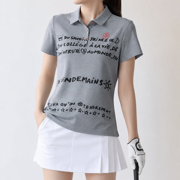 [BUNJANG] Castelbajac Women's Size 90 Short Sleeve Polo Shirt / [90]까스텔바작 기능성 반팔 카라티