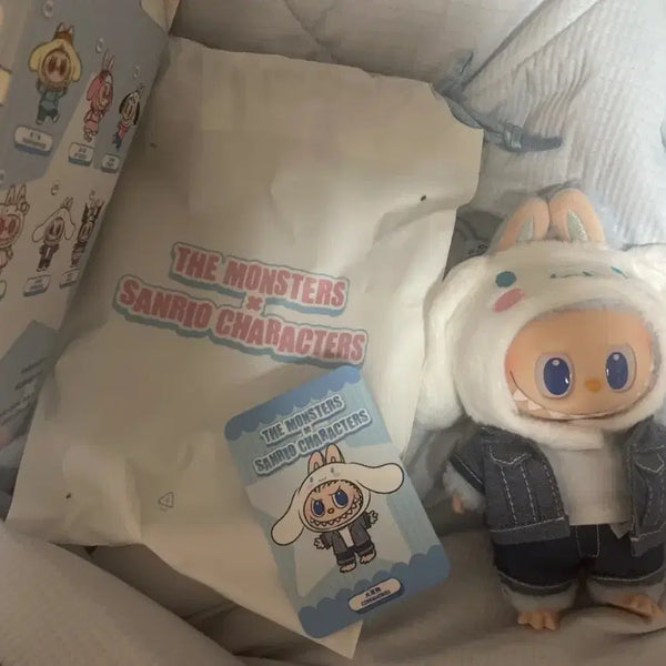 [BUNJANG] Pop Mart Labubu Sanrio Cinnamoroll Charm Set / 팝마트 라부부 산리오 시나모롤 키링