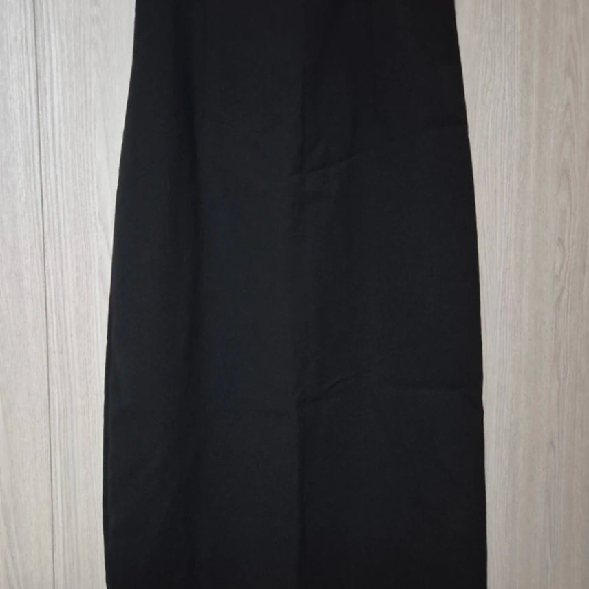 [BUNJANG] VIRUS Black Slit Skirt (Size S) / VIRUS 블랙 슬릿 스커트 S