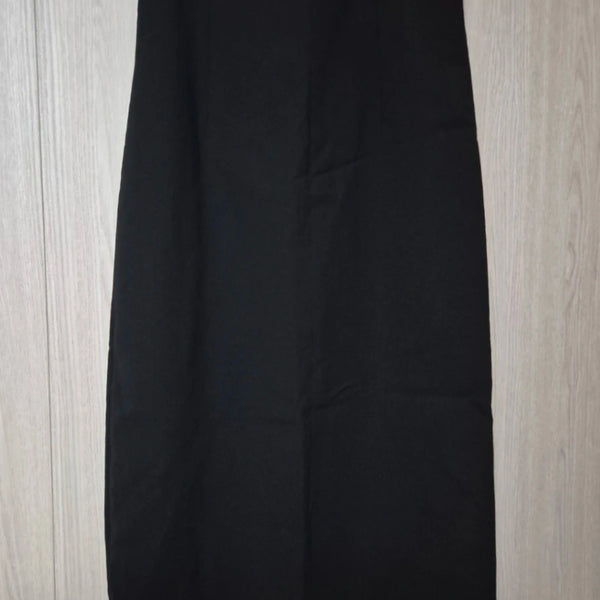 [BUNJANG] VIRUS Black Slit Skirt (Size S) / VIRUS 블랙 슬릿 스커트 S