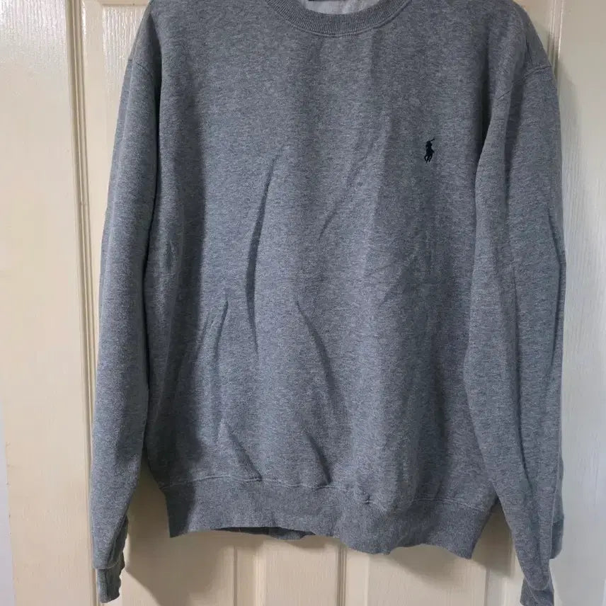 [BUNJANG] Polo Ralph Lauren Fleece Sweatshirt Grey L / 폴로 랄프로렌 기모 맨투맨 그레이 L