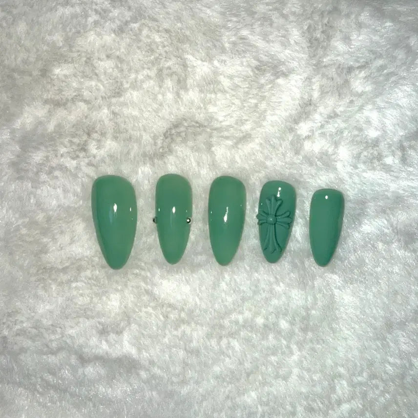 [BUNJANG] Handmade Chrome-Style Nail Tips / 크롬st 수제 네일팁