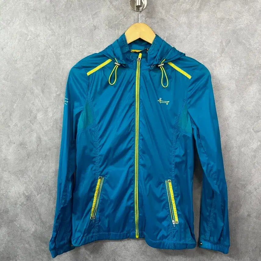[BUNJANG] Louis Castel Golf Wear Women's Blue Yellow Top / 루이까스텔 골프웨어 여성 90  블루 옐로우