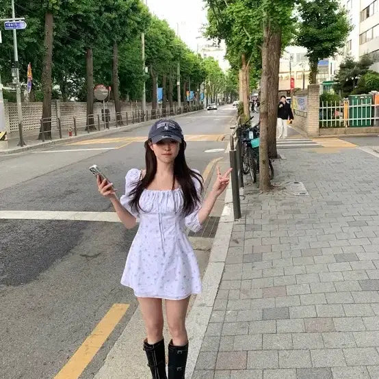 [BUNJANG] Berni Daisy Mini Dress / 베르니 데이지 원피스