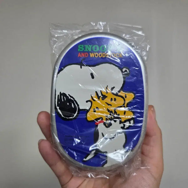 [BUNJANG] Peanuts Snoopy Tin Lunch Box - Vintage Character Goods Figure Doll / 일본 고전 만화 빈티지 토이 캐릭터 굿즈 피규어 인형 피넛츠 스누피 철판 도시락통