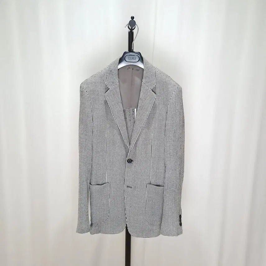 [BUNJANG] Time Homme 21SS Hound Check Blazer Size 100 / (택포) 타임옴므 21ss 하운드체크 블레이저 100 C304
