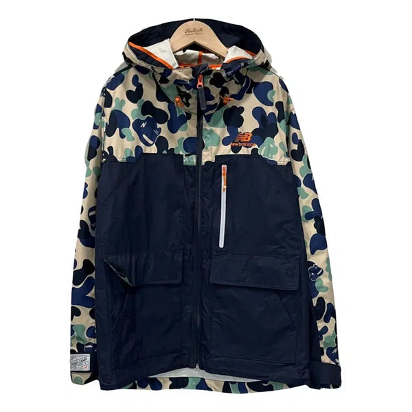 [BUNJANG] New Balance Camo Color Block Waterproof Windbreaker Jacket Size 95 / A4015뉴발란스 카모배색 방수 바람막이 자켓 95