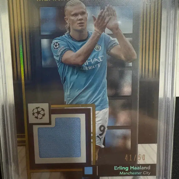 [BUNJANG] Erling Haaland Match-Worn Patch Gold Card (Limited Edition 50) / 엘링 홀란 실착 패치 50 한정 골드 카드 맨시티