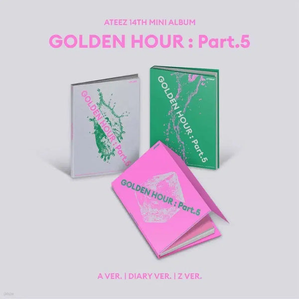 [BUNJANG] Ateez Golden Hour 5 Photobook Album (Sealed, 5 Set Bundle) / 미개봉 1세트)에이티즈 골든아워 5 포토북 앨범 ateez unopened photobook