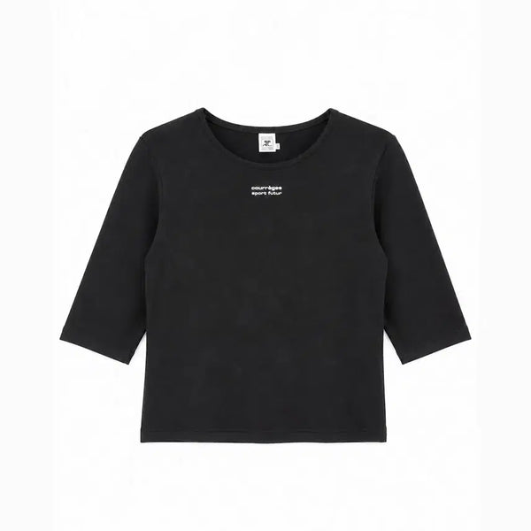 [BUNJANG] Courreges Cotton Blend T-Shirt Women / COURREGES 꾸레쥬 코튼 혼방 티셔츠 - Women (6311)