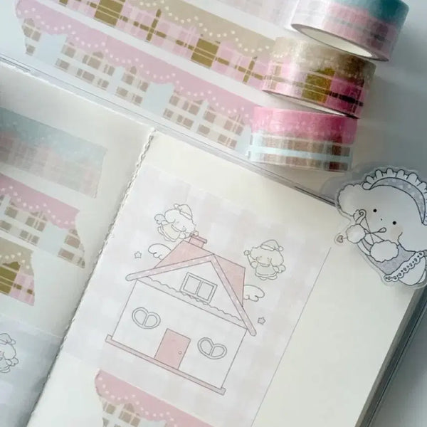 [BUNJANG] Butter Land Check Washi Tape Set (3 types) / [3종set]버터랜드 체크 마테