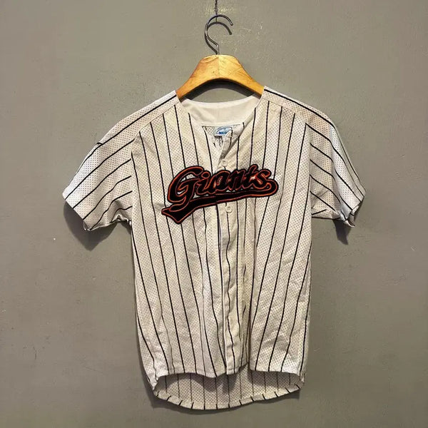 [BUNJANG] Lotte Giants Noma-King Stripe Jersey Junior / 롯데 자이언츠 노마킹 스트라이프 유니폼 주니어