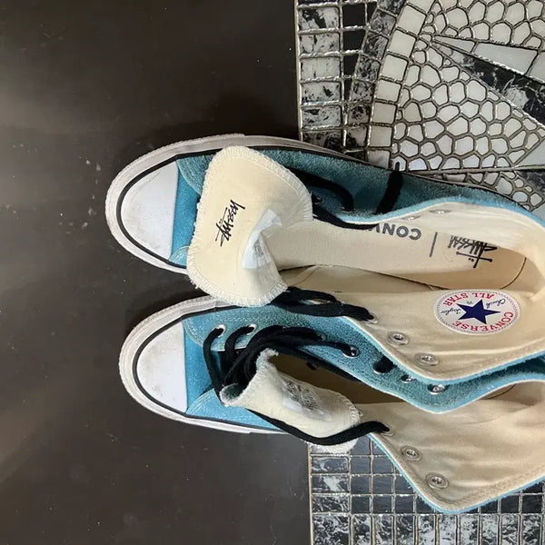 [BUNJANG] Converse x Stussy Chuck 70 High Sky Blue / 컨버스 x 스투시 척 70 하이 스카이 블루