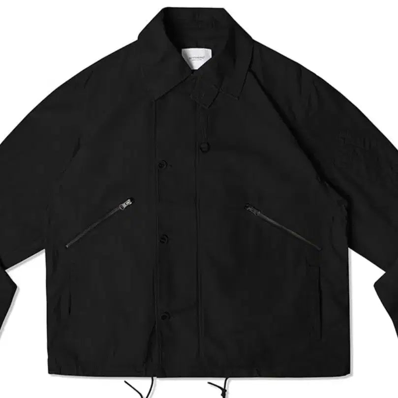 [BUNJANG] Outstanding Back Satin Jacket Black Safari Hunting Jacket Size 2 / 2사이즈 아웃스탠딩 백 사틴 자켓 블랙 헌팅자켓 사파리