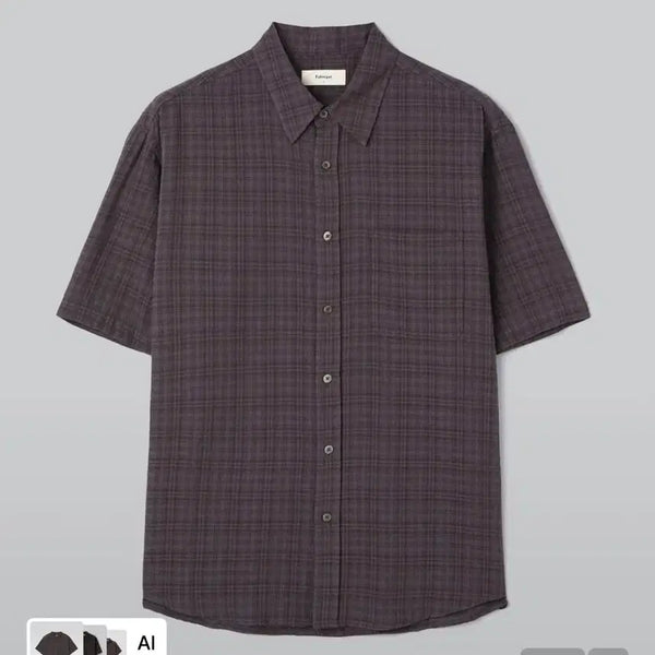 [BUNJANG] Fabrega Kylie Short Sleeve Shirt Red Bean / 파브레가 카일리 반팔셔츠 레드빈