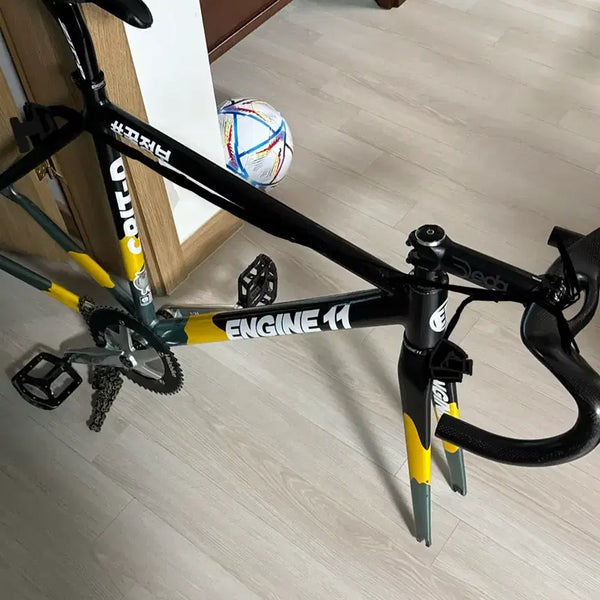 [BUNJANG] Engine 11 Crit D "Honey Bee" Track Bike Frame / (브레이크 둘다 있음)엔진11 크릿디 꿀벌 반차 (판매&교신)