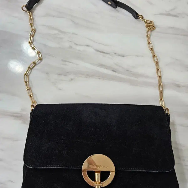 [BUNJANG] Vanessa Bruno Suede Shoulder Bag Black / 바네사브루노(Vanessabruno)문 백 블랙 스웨이드 숄더백