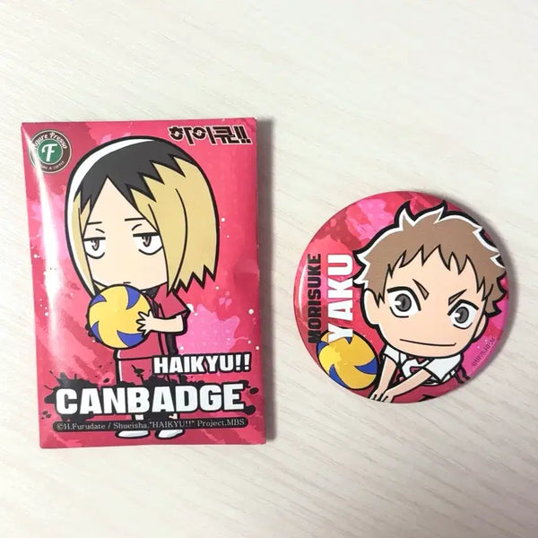 [BUNJANG] Haikyuu!! Nekoma Yakku SD Can Badge / 하이큐 네코마 야쿠 SD 캔뱃지