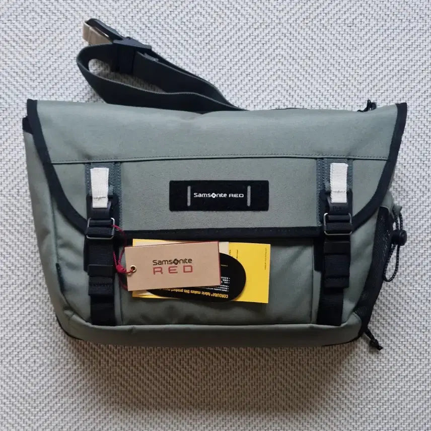 [BUNJANG] Samsonite Red Messenger Bag Khaki Cordura Nylon / 쌤소나이트 메신저백 새상품