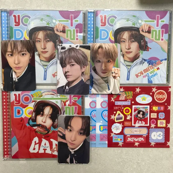 [BUNJANG] NCT WISH Japan Album Yoizaki Yoizori BOMITGIRL Photocard MuMo Shop POB Riku Yushi / 엔시티위시 일본 앨범 요이동 요이돈 보밋걸 포카 무모샵 미공포 리쿠 유우시