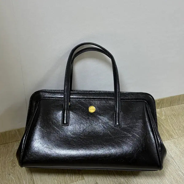 [BUNJANG] Lemaire Sac Jardin Black Leather Bag / [가격 인하] 르메메 삭 자뎅 Sac Jardin 블랙 (정가 358,000원)