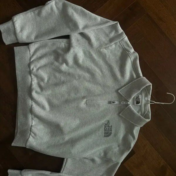[BUNJANG] The North Face Grey Half-Zip Sweatshirt / 노스페이스 맨투맨 그레이
