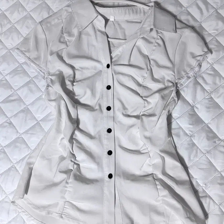 [BUNJANG] Y2K White "Pretty Girl" Shirt / y2k 셔츠 화이트 미소녀
