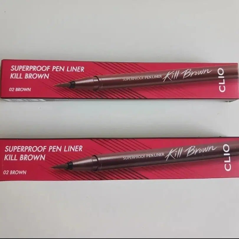 [BUNJANG] CLIO Superproof Pen Liner Kill Brown / [미개봉 새상품] 1+1 클리오 슈퍼프루프 펜라이너 킬 브라운 아이라이너