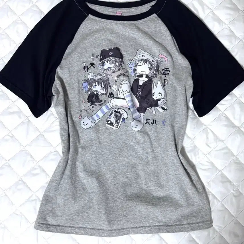 [BUNJANG] Otaku Anime T-Shirt / 미소녀 오타쿠 티셔츠 반팔