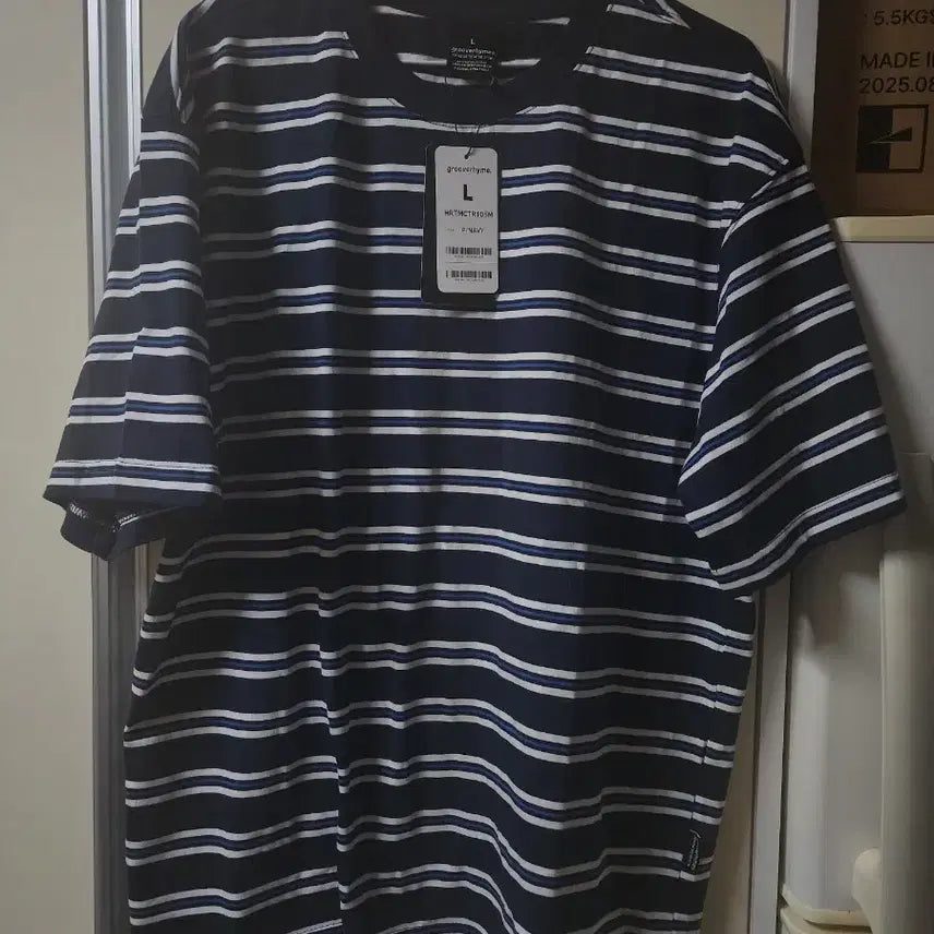 [BUNJANG] Striped Short Sleeve T-Shirt (L-XL) / [새상품]스트라이프 반팔티 L~XL