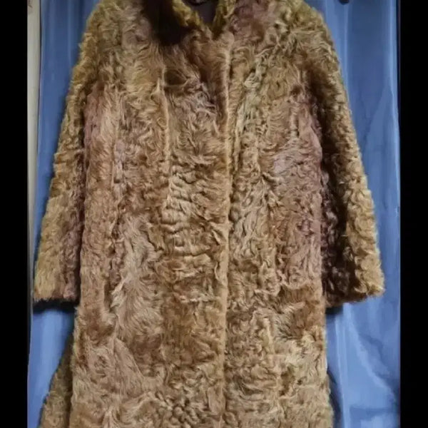 [BUNJANG] Genuine Sheepskin Shearling Coat - Brown (Unisex) / 리얼양털 무스탕 코트 브라운 남녀공용  오늘만