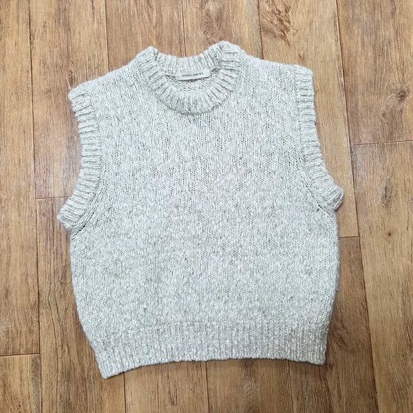 [BUNJANG] Nothing Written Bouclé Yarn Vest Knit / 낫띵리튼(NOTHING WRITTEN) 부클 얀 베스트니트 프리사이즈