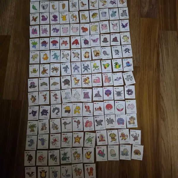 [BUNJANG] Pokemon Stickers 1st Gen Bundle Set (136 pcs) / 포켓몬 띠부씰 1세대 136장 일괄판매합니다
