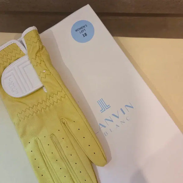[BUNJANG] Hansome Lanvin Blanc Lambskin Left Hand Gloves Lime / 한섬 랑방블랑 양피왼손장갑 라임