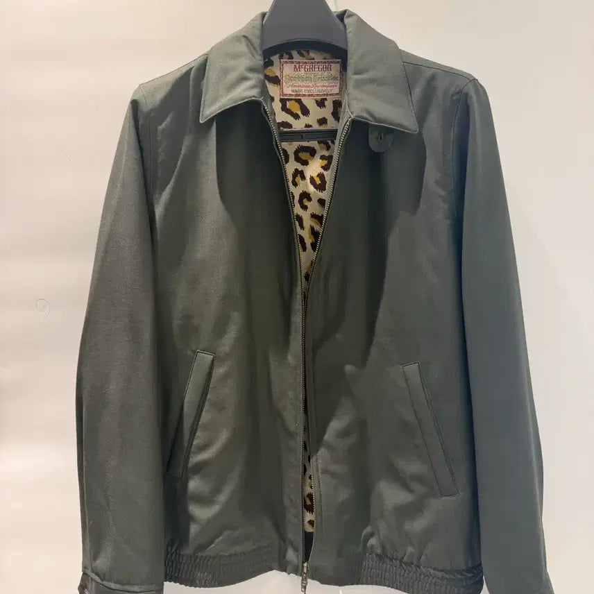 [BUNJANG] Wackomaria McGregor Zegna Wool Leopard Print Drizzler Jacket / Wackomaria 와코마리아 x 맥그리거 제냐 원단 호피 드리즐러 자켓
