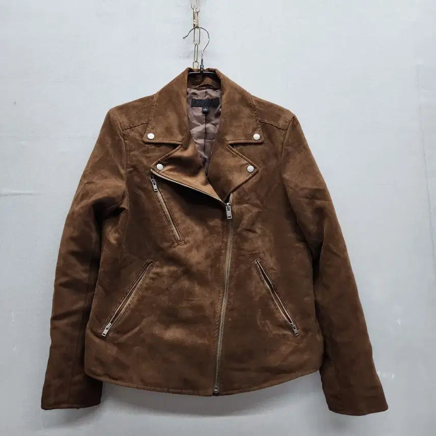 [BUNJANG] Uniqlo Suede Brown Rider Jacket / 유니클로 스웨이드 브라운 라이더 자켓 S(S)
