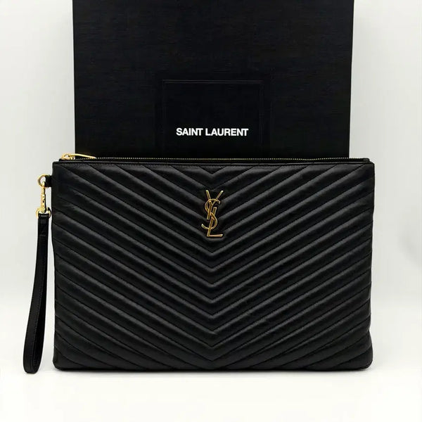 [BUNJANG] Saint Laurent Matelassé Clutch Large / 생로랑 마틀라세 클러치 라지