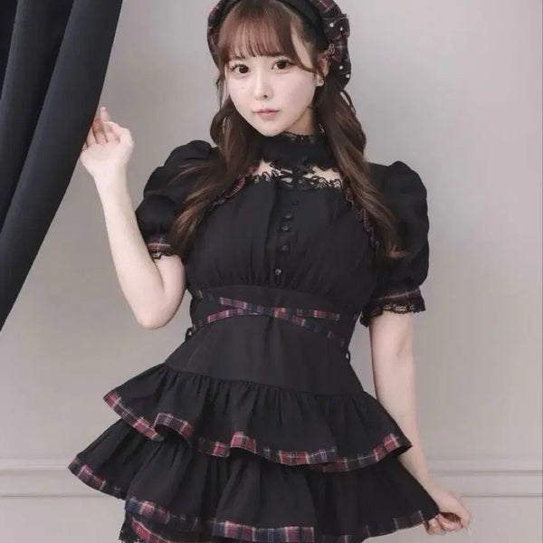 [BUNJANG] Pium Ribbon choker and setup set / pium 초커 리본 피움 셋업 신상 지뢰계 일브 판매