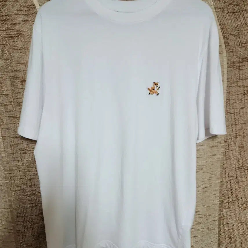 [BUNJANG] Maison Kitsuné White Fox Logo T-Shirt / 메종키츠네 반팔티 (L)