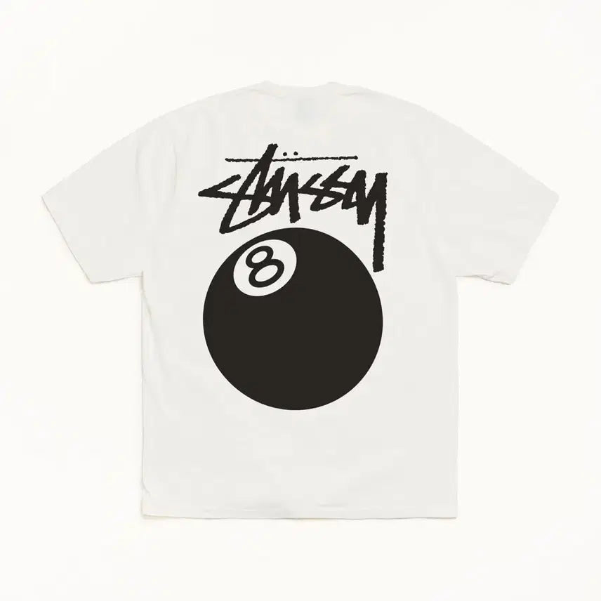 [BUNJANG] Stussy 8 Ball Pigment T-Shirt (Natural, L) / 스투시 8볼 반팔 티셔츠
